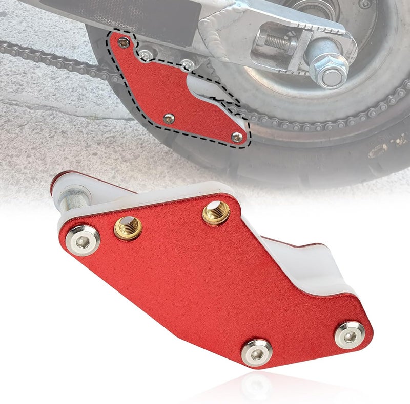 psler Motorcycle Chain Guide Guard Protector - Chain Guard Guide for XR CRF 50 XR50 CRF50, SDG SSR BBR TTR, 70cc 90cc 110cc 125cc Mini Pit Dirt Bike, Red - Image 1
